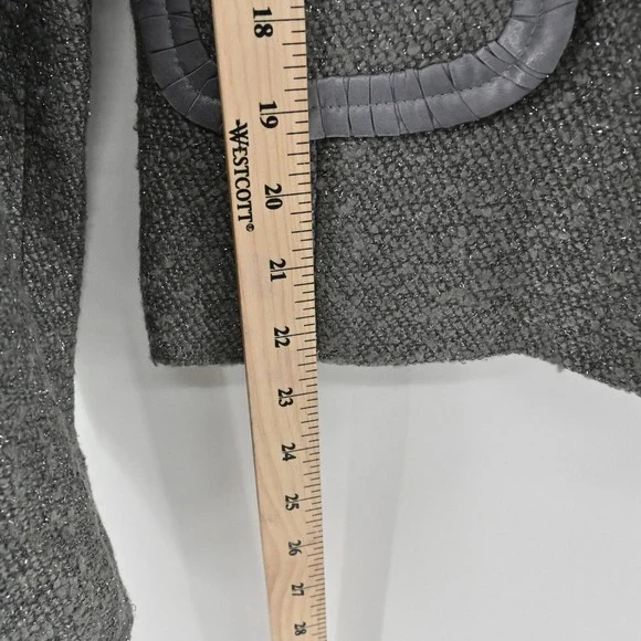 Vtg Kasper Womens Tweed Blazer Size 6‎ Gray Wool Metallic Career Business Jacket - Picture 4 of 13